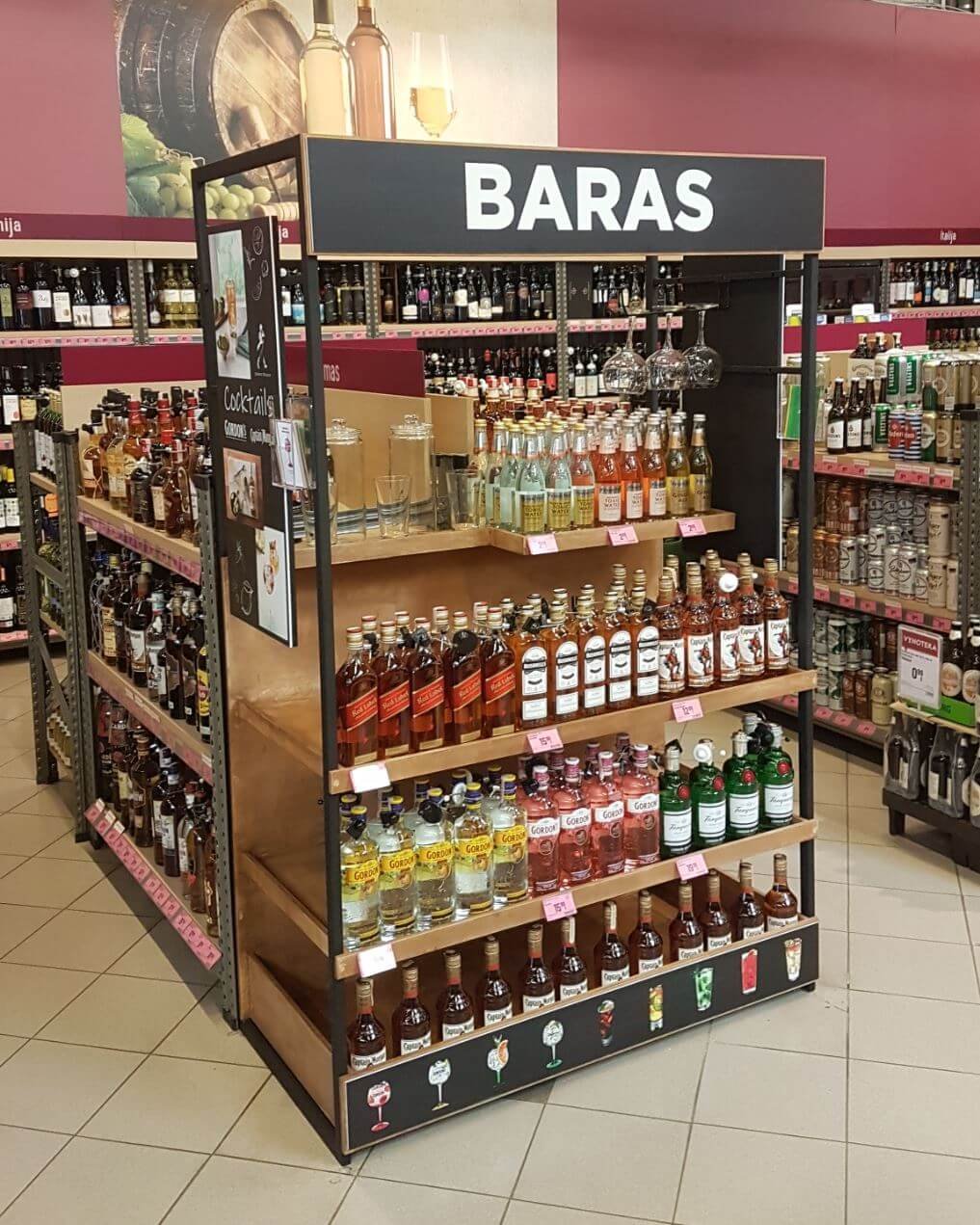 Shelves Branding In Supermarkets Area Lithuania Latvia Estonia Shelves Branding In Supermarkets Area Lithuania Latvia Estonia